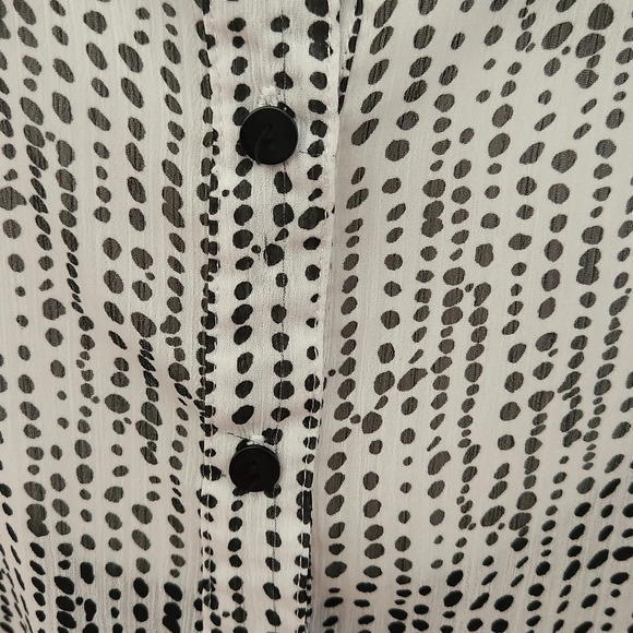 BCX Black, White, & Yellow Sheer Top - Picture 10 of 13